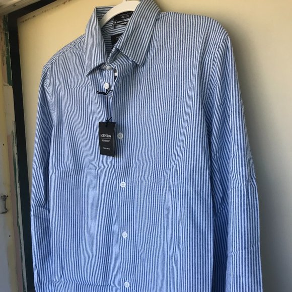 Nordstrom Oxford Slim Fit Dress Shirt (Medium) - Picture 2 of 9